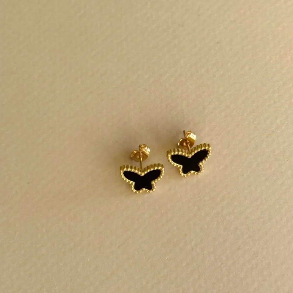 Black Butterfly Earrings N1798